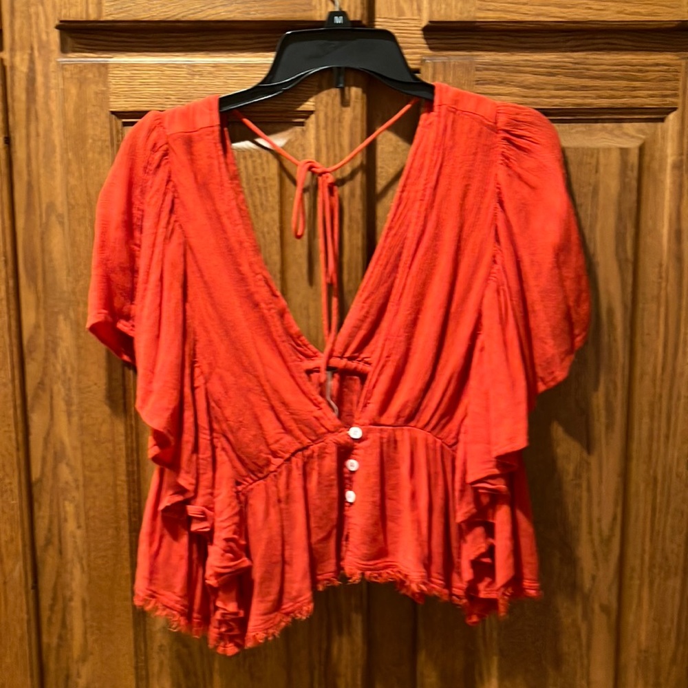 Free People rayon top.